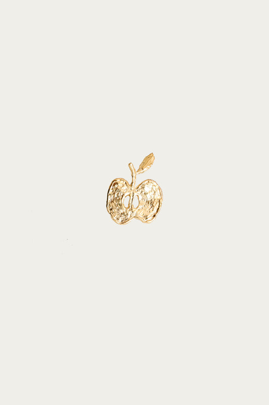 Apple brooch / Gold plated