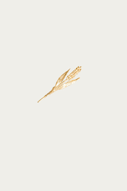 Wheat Brooch / Gold plated