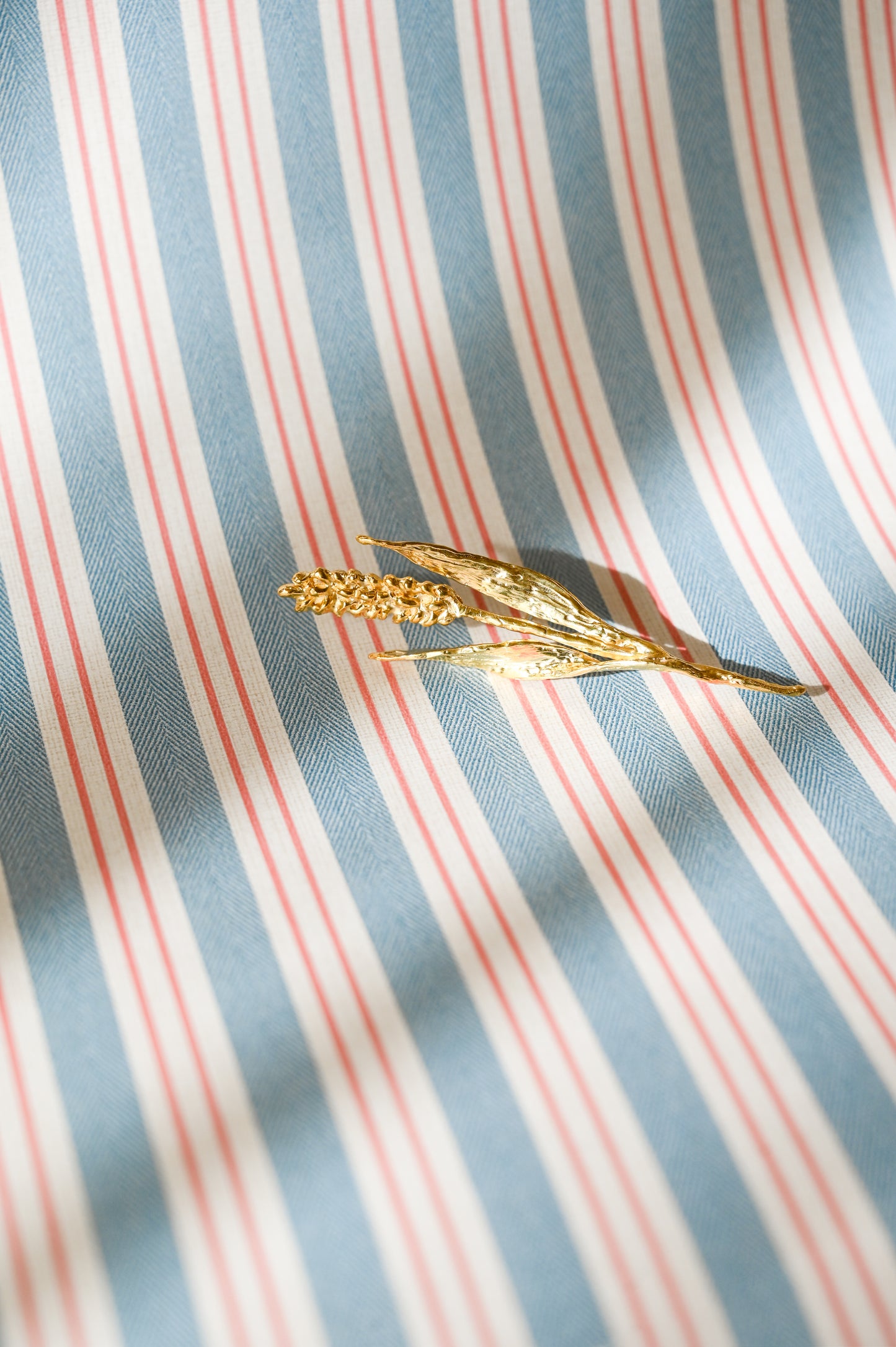 Wheat Brooch / Gold plated