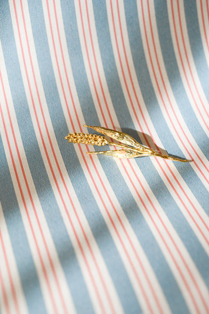 Wheat Brooch / Gold plated