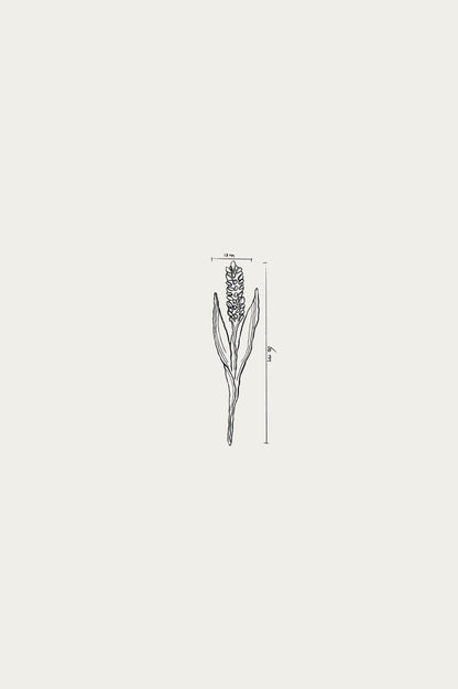 Wheat / Gold plated brooch